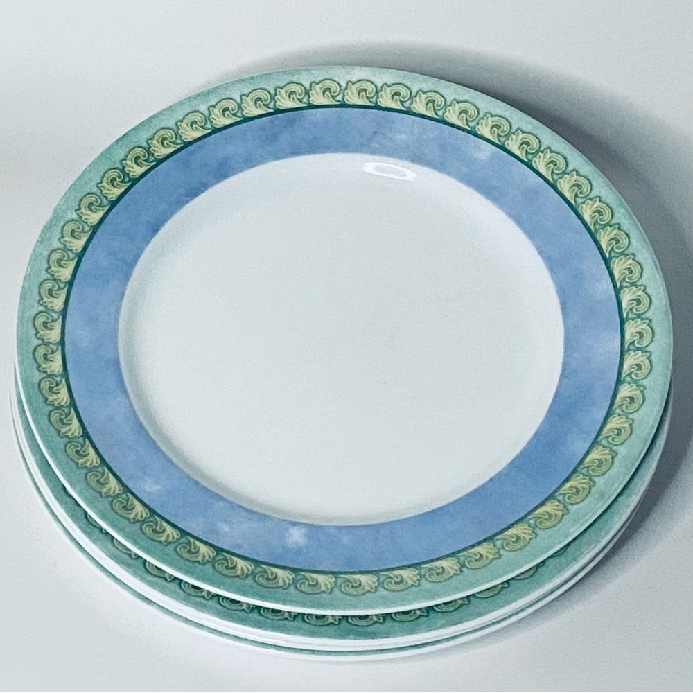 Corelle Blue and Green Dinner Plate Set 3
